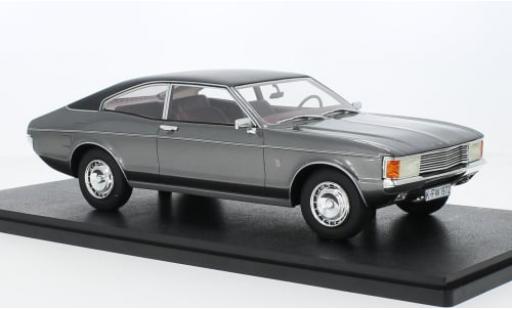 Modelauto Ford Granada Coupe MKI 2300 GXL metallic grijs 1972 1/18 Cult Scale Models