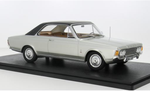 Modelauto Ford Taunus 17M P7 P7b Coupe grijs 1969 1/18 Cult Scale Models