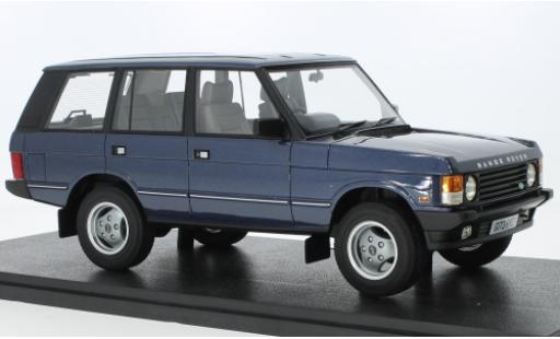 Modelauto Land Rover Range Rover Classic Vogue metallic blauw RHD 1986 1/18 Cult Scale Models