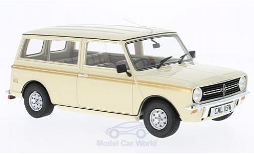 Modelauto Mini Clubman Base Estate beige/beige RHD 1974 zonder Vitrine 1/18 Cult Scale Models