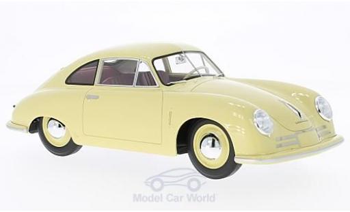 Modelauto Porsche 356 Gmund -2 Gm&Atilde;&frac14;nd geel 1948 zonder Vitrine 1/18 Cult Scale Models