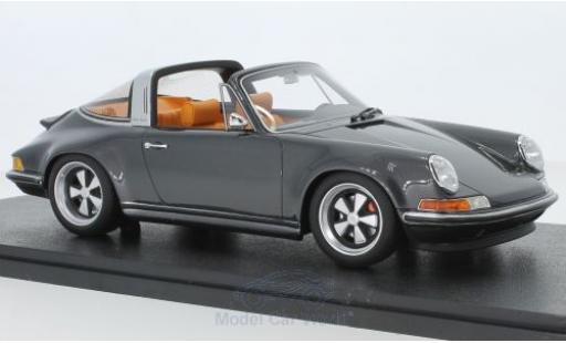 Modelauto Porsche 911 Targa metallic grijs Singer 1/18 Cult Scale Models