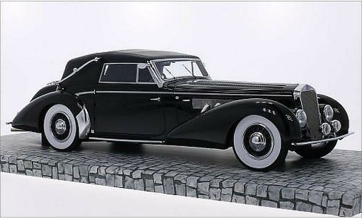Delage D8-120 Cabriolet 1/18 Minichamps Cabrio zwart 1939 modelauto