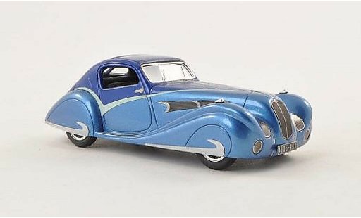 Delahaye 135 Coupe 1/43 Luxcar Competition Figoni & Falaschi blauw/blauw 1936 modelauto