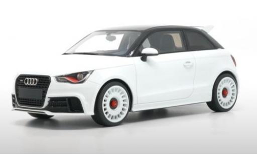 Modelauto Audi A1 quattro metallic wit/zwart 2012 1/18 DNA Collectibles