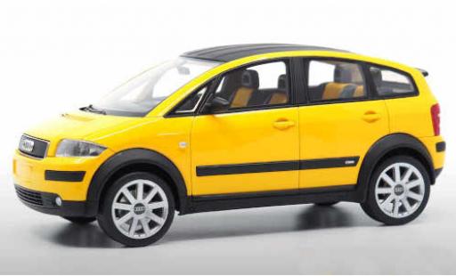 Modelauto Audi A2 citadine geel 1/18 DNA Collectibles