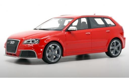 Modelauto Audi RS3 sportback (8P) rood 2011 avec grijs jantes 1/18 DNA Collectibles