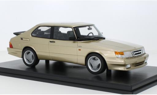 Modelauto Saab 900 Turbo T16 flux d'air metallic beige 1988 1/18 DNA Collectibles