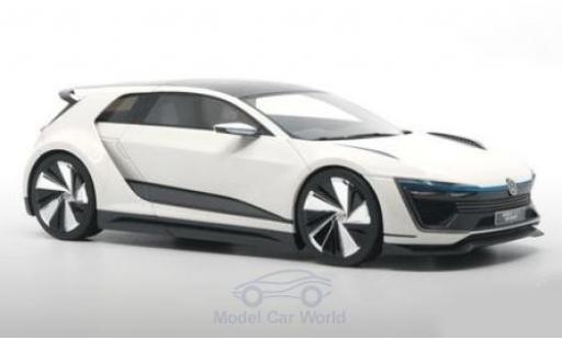 Modelauto Volkswagen Golf GTE Sport Concept wit 2015 1/18 DNA Collectibles