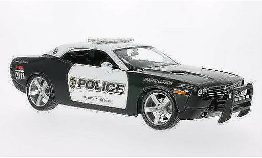 Dodge Challenger Concept 1/18 Maisto Politie zwart/wit 2005 modelauto