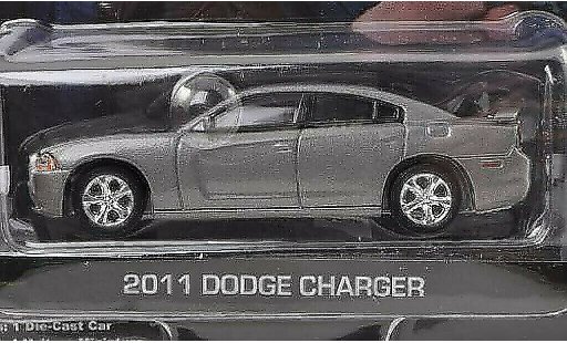 Dodge Charger Berline 1/64 Greenlight grijs CSI: Las Vegas 2011 modelauto
