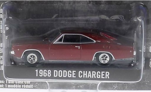 Dodge Charger R/T 1/64 Greenlight rood 1968 modelauto