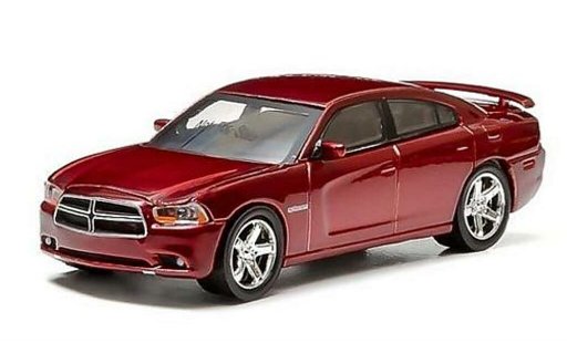 Dodge Charger R/T 1/64 Greenlight rood 2014 modelauto