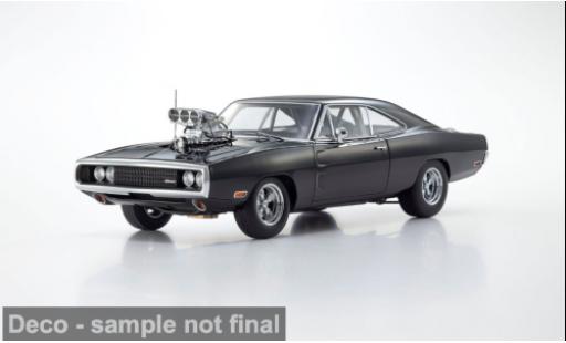 Modelauto Dodge Charger R/T zwart 1970 1/18 Kyosho