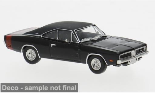 Modelauto Dodge Charger Coupe zwart 1969 1/87 Brekina