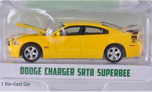 Dodge Charger SRT 1/64 Greenlight SRT8 SuperBee geel/zwart 2012 modelauto