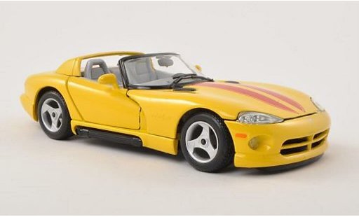Dodge Viper RT 10 1/24 Burago / geel/rood modelauto