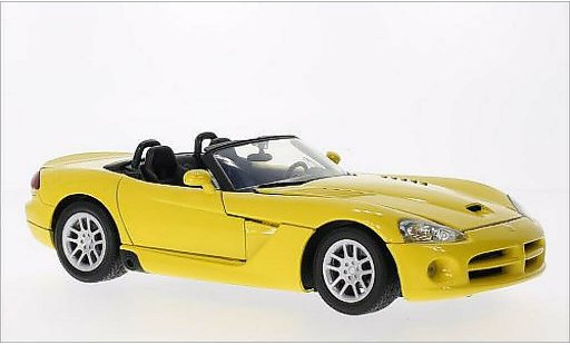 Dodge Viper SRT 10 1/18 Motormax - geel 2003 modelauto