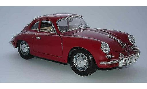 Porsche 356 B B 1/18 Burago B coupe rood modelauto