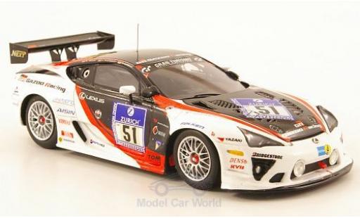 Modelauto Lexus LFA Gazoo Racing No.51 24h N&Atilde;&frac14;rburgring 2010 A.Hahne/J.Krumbach/A.Lotterer 1/43 Ebbro