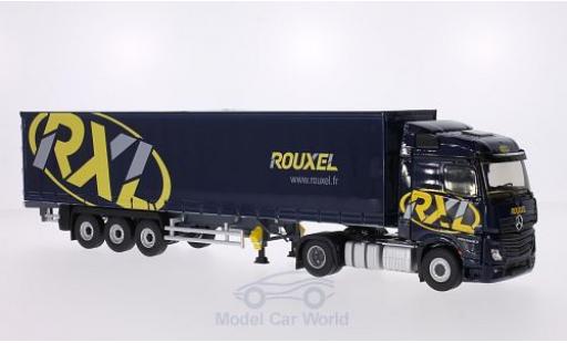 Modelauto Mercedes Actros Base 2 Rouxel Gardinenplanensattelzug 1/43 Eligor