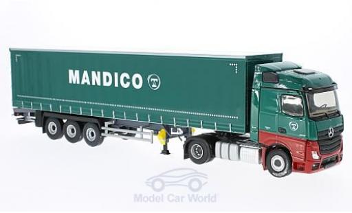 Modelauto Mercedes Actros Base 2 Tautliner groen Transports Mandico zonder Vitrine 1/43 Eligor