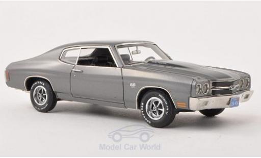 Modelauto Chevrolet Chevelle SS 454 metallic grijs/mat-zwart 1970 1/43 Ertl