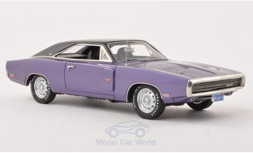 Modelauto Dodge Charger 1970 R/T paars/mat-zwart 1/43 Ertl