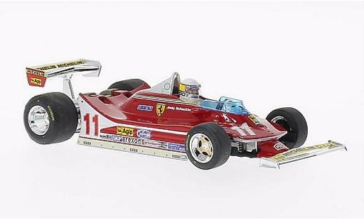 Ferrari 312 T4 1/43 Brumm No.11 met Fahrerfigur GP Italien 1979 modelauto