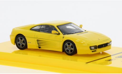 Modelauto Ferrari 348 Challenge geel 1/64 Tarmac Works