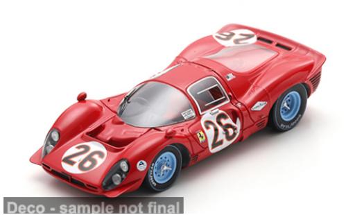 Modelauto Ferrari 412 course P 24h Daytona 1967 #26 P.Rodriguez/J.Guichet 1/43 Look Smart