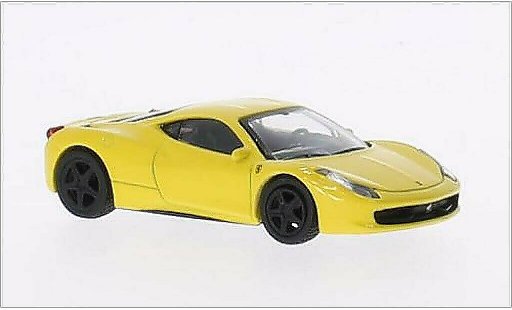 Ferrari 458 Italia 1/64 Schuco geel modelauto
