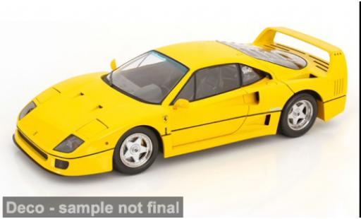 Modelauto Ferrari F40 Coupe geel 1987 1/12 KK Scale