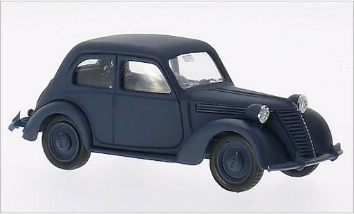 Fiat 1100 B 1/43 Brumm mat-blauw 1943 modelauto