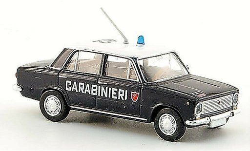 Fiat 124 Limousine 1/87 Brekina Sedan Carabinieri Politie modelauto