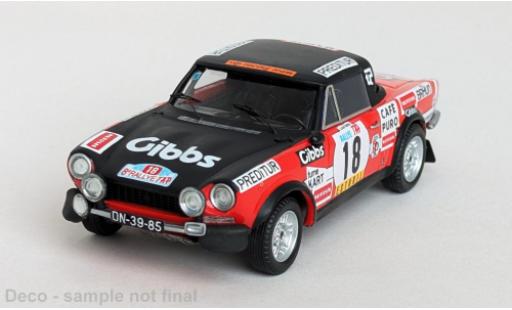 Modelauto Fiat 124 Sport Spider 1600 TAP Rally 1974 Cinegra VIP #18 L.Netto/Jocames 1/43 Trofeu