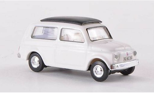 Fiat 500 Giardiniera 1/87 Schuco Giardinera wit modelauto