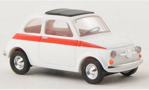 Fiat 500 Sport 1/87 Busch wit 1965 modelauto