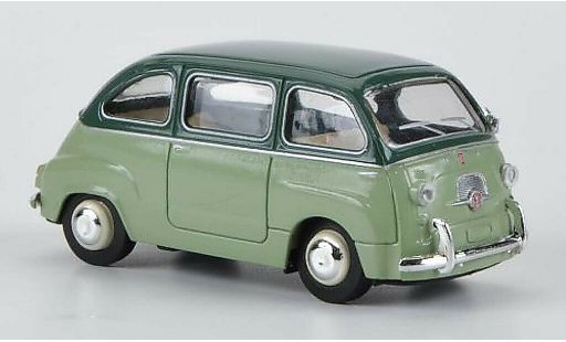 Fiat 600 Multipla 1/87 Brekina groen/groen modelauto