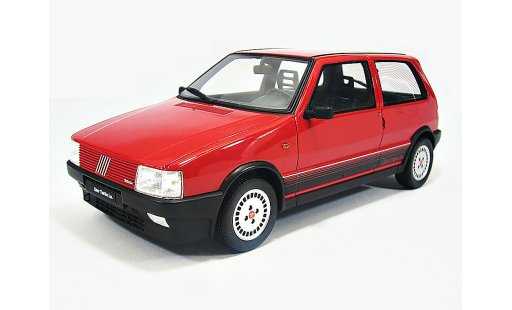 Fiat Uno Turbo i.e. 1/18 Laudoracing Models LM088 rood 1987 modelauto