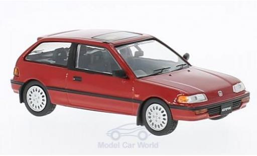 Modelauto Honda Civic Base rood RHD 1987 1/43 First 43 Models