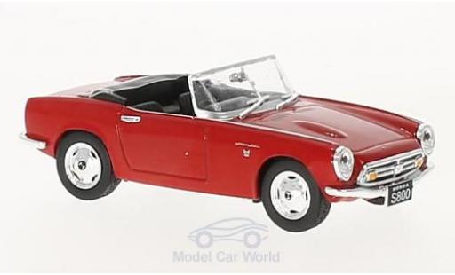 Modelauto Honda S800 Roadster rood RHD 1966 open 1/43 First 43 Models