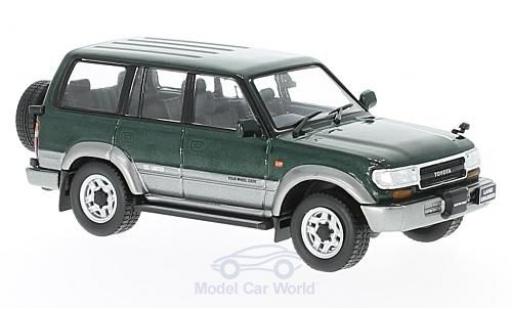 Modelauto Toyota Land Cruiser 80 LC80 metallic groen/grijs RHD 1992 1/43 First 43 Models