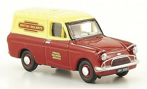 Ford Anglia Van 1/76 Oxford Bestelwagen British Rail rood/beige modelauto