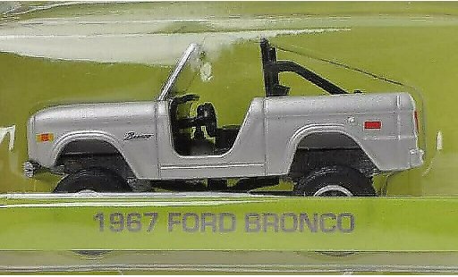 Ford Bronco Wagon 1/64 Greenlight grijs Zoolander 1967 modelauto