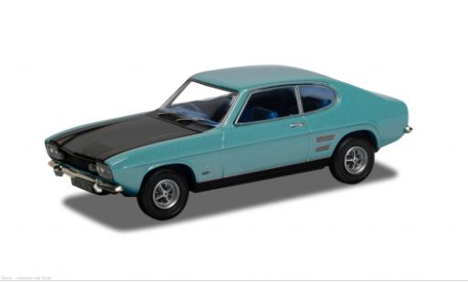 Modelauto Ford Capri MK1 MK I turquoise/zwart 1/43 Vanguards