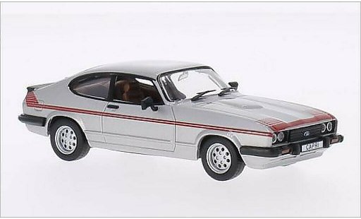 Ford Capri GT4 1/43 WhiteBox MkIII grijs/Dekor RHD 1980 modelauto