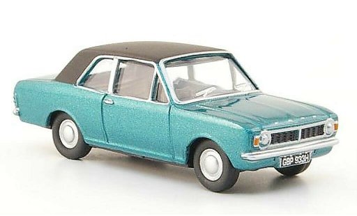 Ford Cortina MK2 1/76 Oxford MKII groen/zwart modelauto