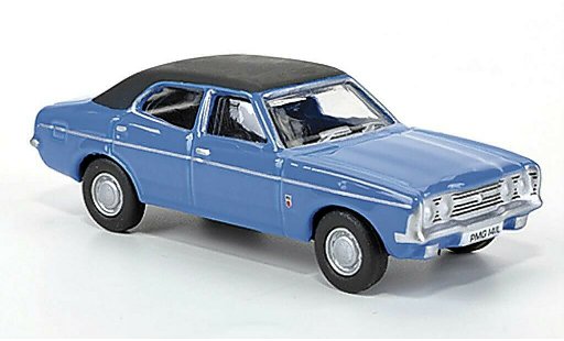 Ford Cortina MK3 1/76 Oxford MkIII blauw/zwart 1977 modelauto