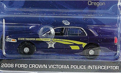 Ford Crown Police Interceptor 1/64 Greenlight Victoria Oregon Highway Patrol 2008 modelauto